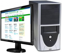 Computador Dual Core, 2.5GHz, 2GB RAM, disco 160GB IDE, DVD-RW, monitor 19.5" LCD